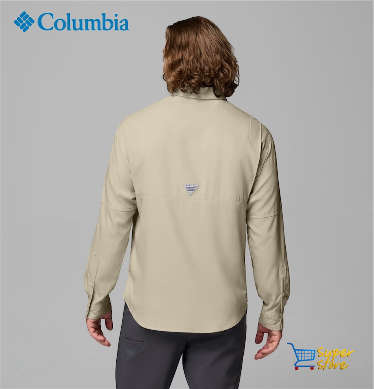 Camisa Columbia Tamiami manga larga